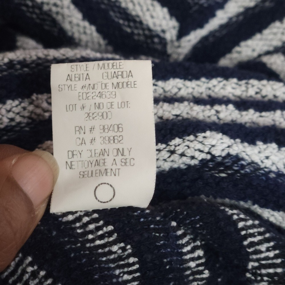 THEORY Albita Guarda Dress Size 2 Navy White Stripe Swiftie Old Money Knit $315 - Picture 8 of 8